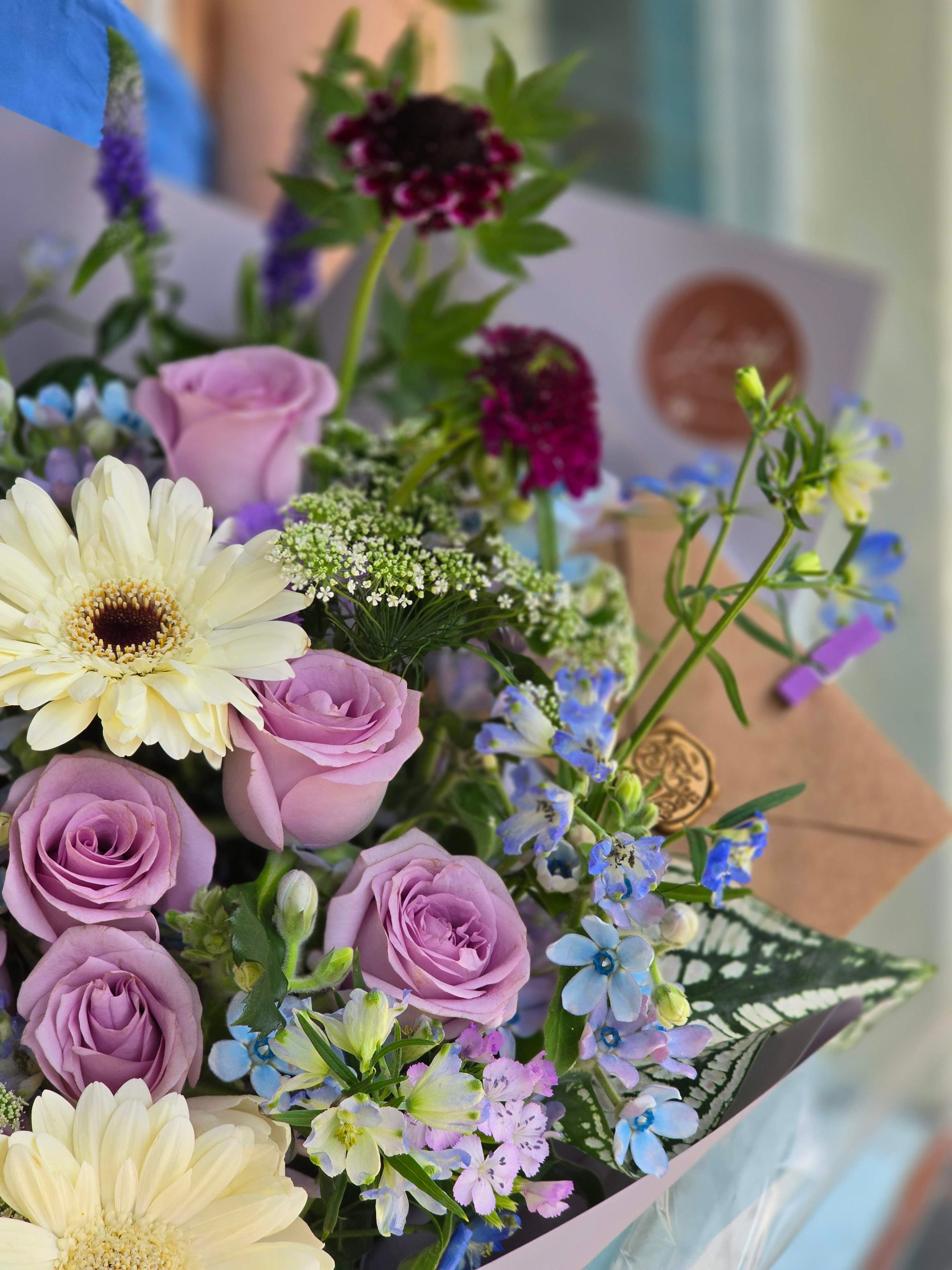 Lavender - Purple Rose Bouquet