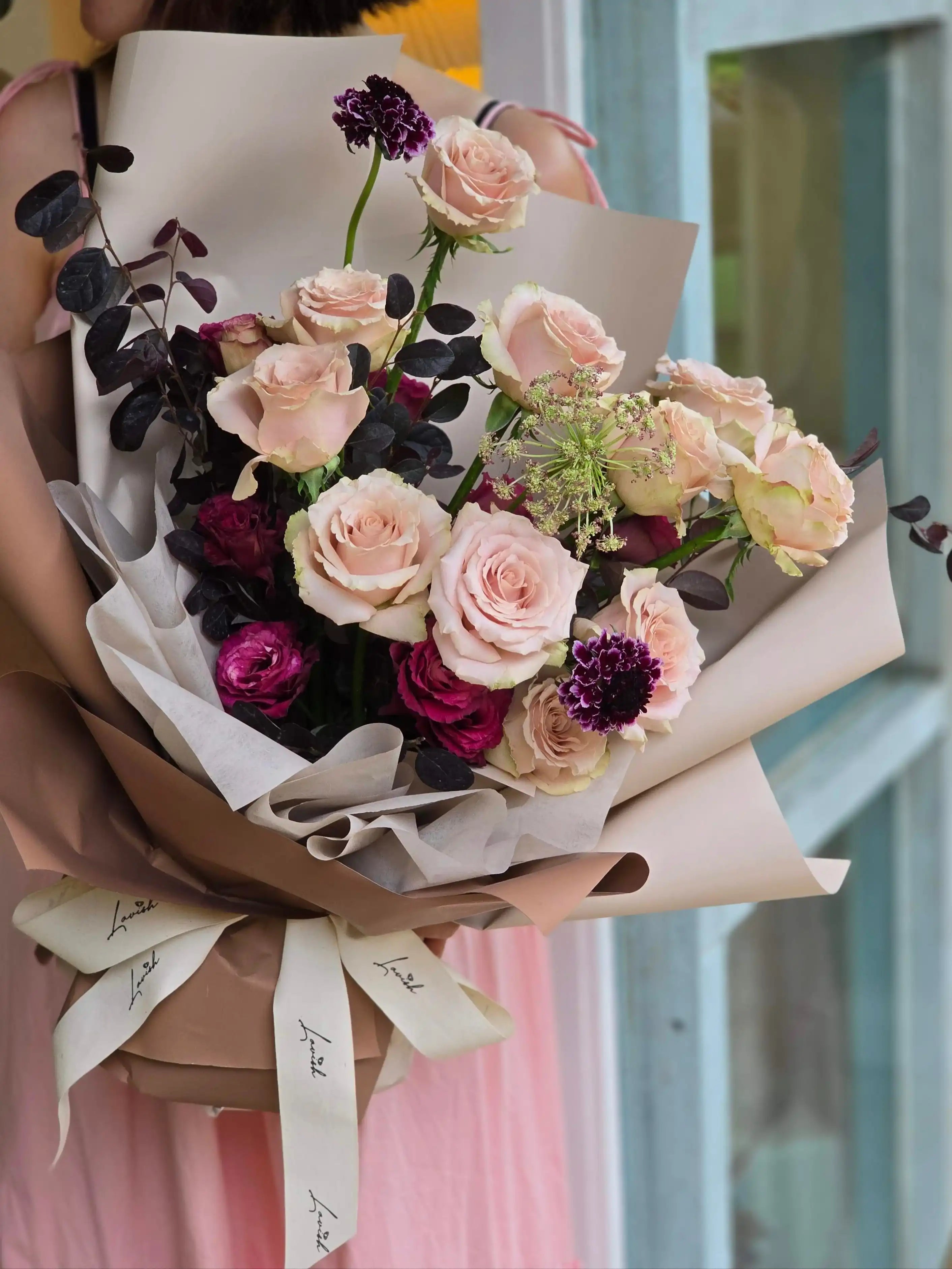 Dear Kitty - 粉紅玫瑰花束