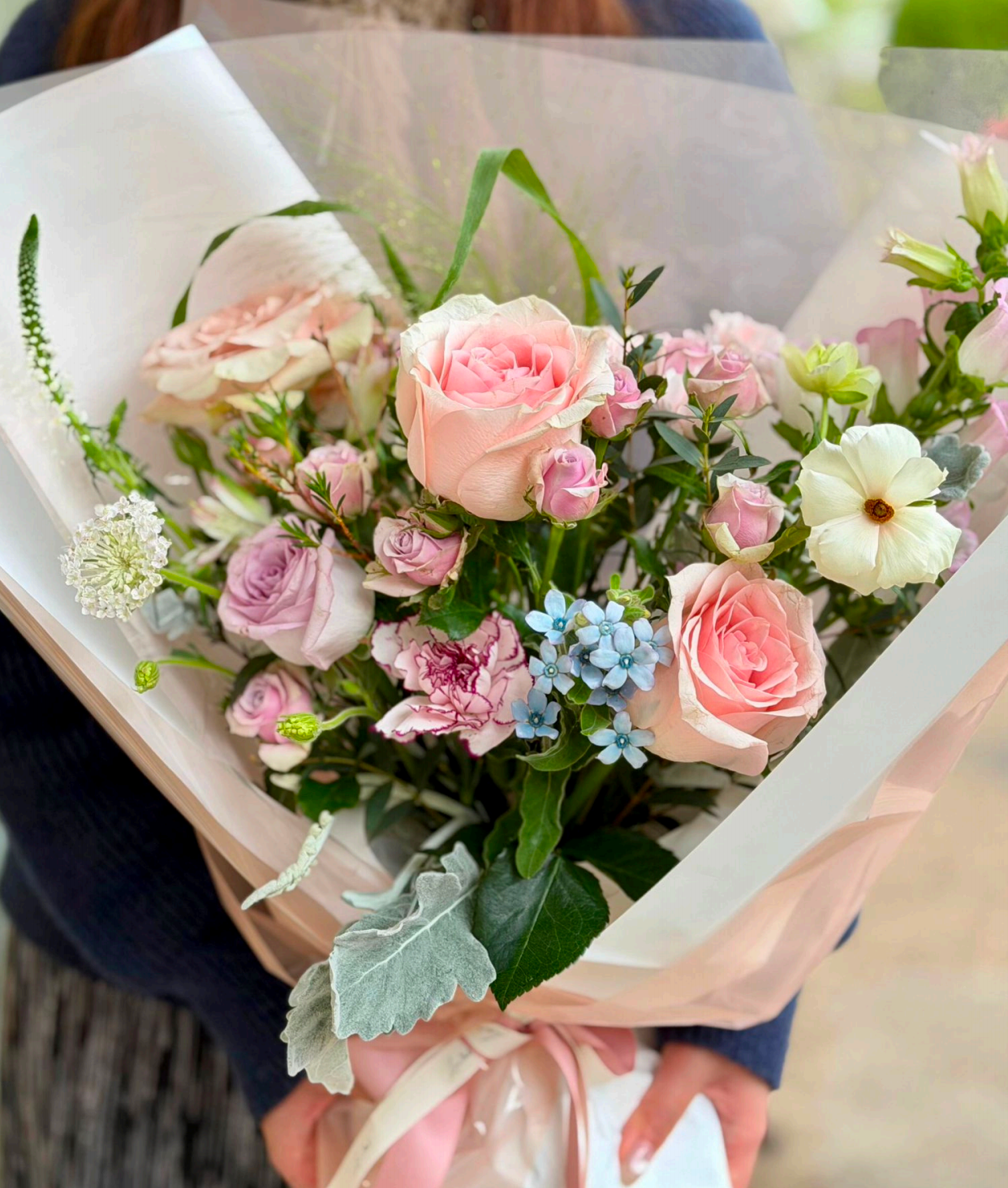 Pink Rose And Carnation Mother's Day Bouquet
