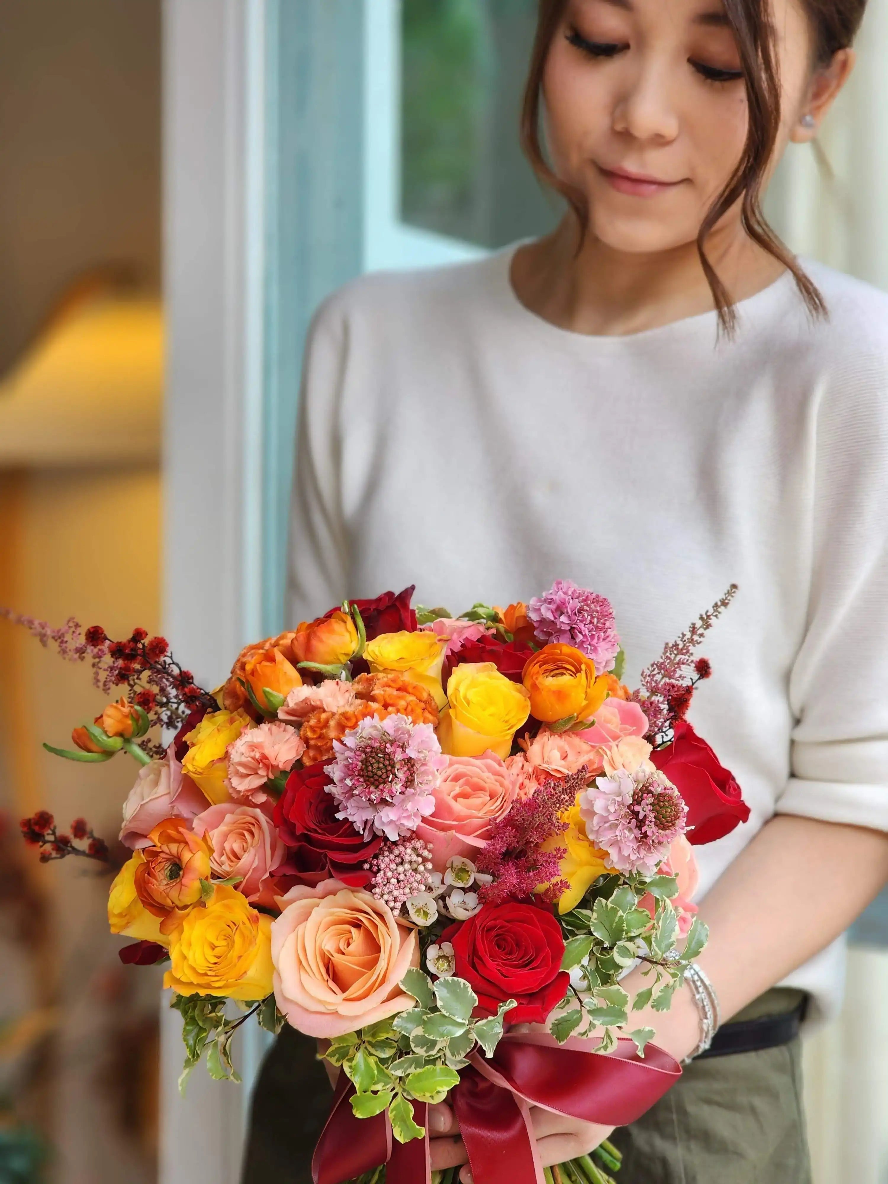 Bridal Bouquet Lavish Florist 新娘手棒花 花球 新娘花球 手棒花 結婚花 結婚花球