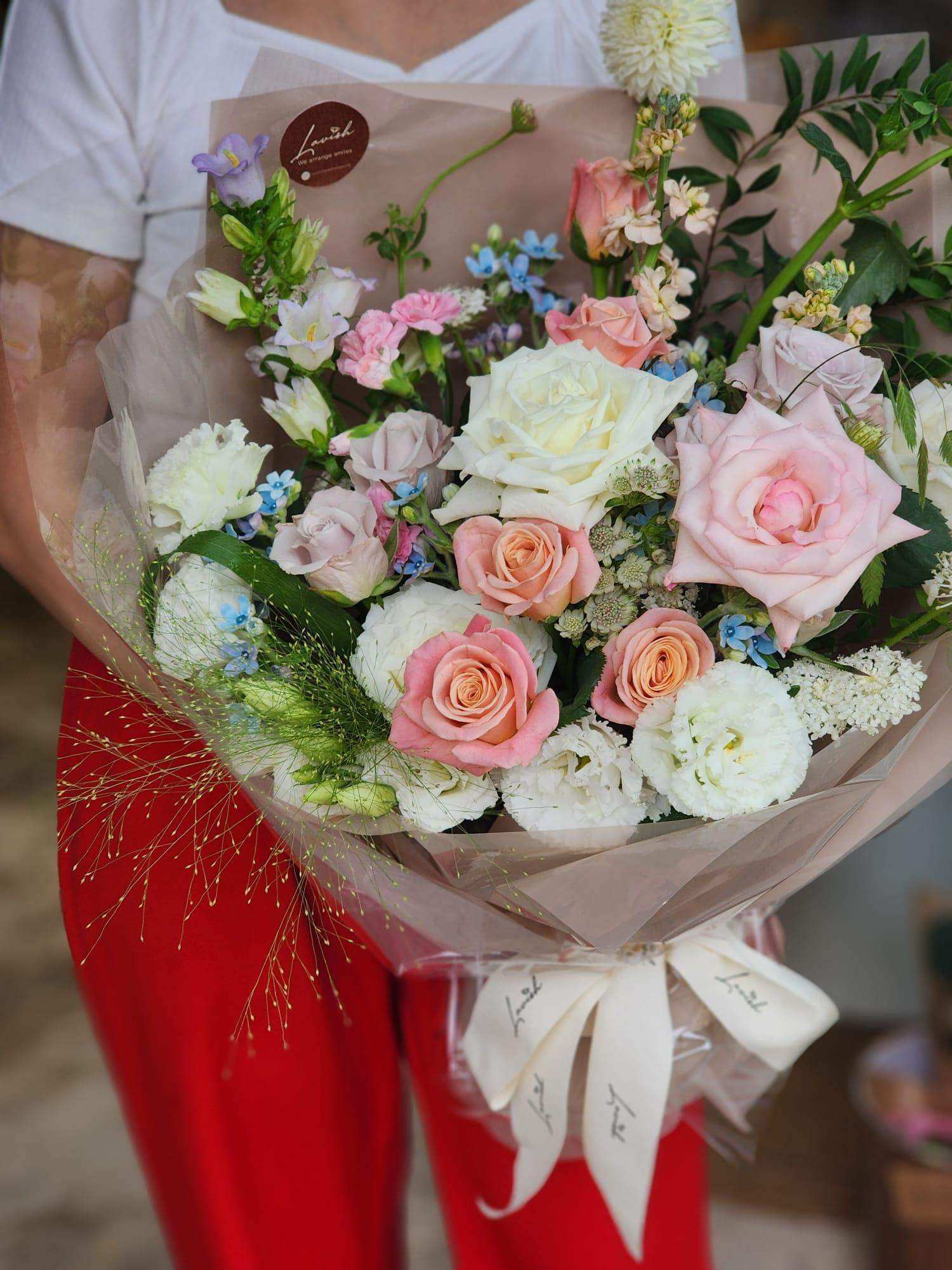 Barbie - Pink Rose Bouquet - Lavish Florist