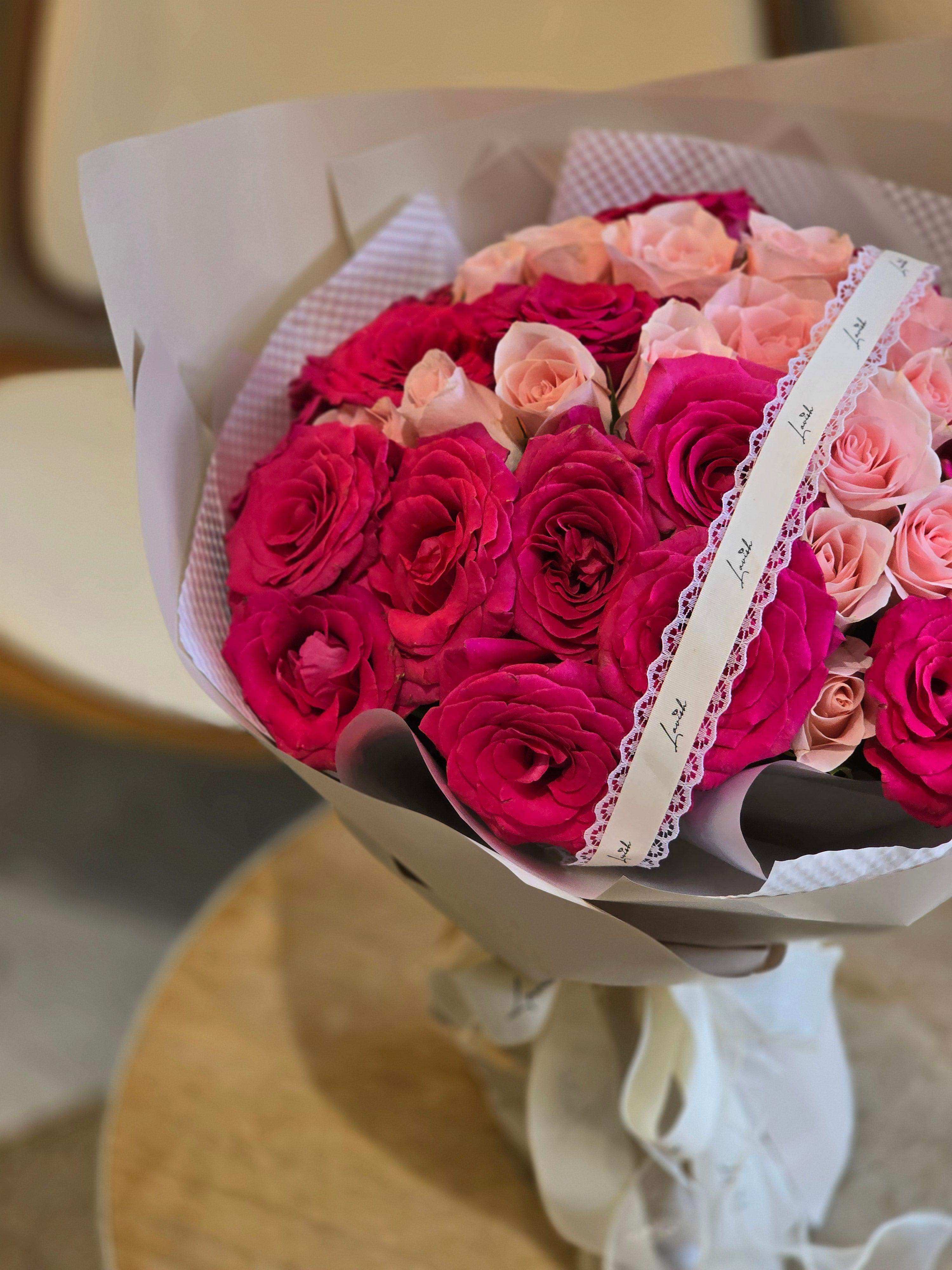 Barbie - 粉紅玫瑰花束