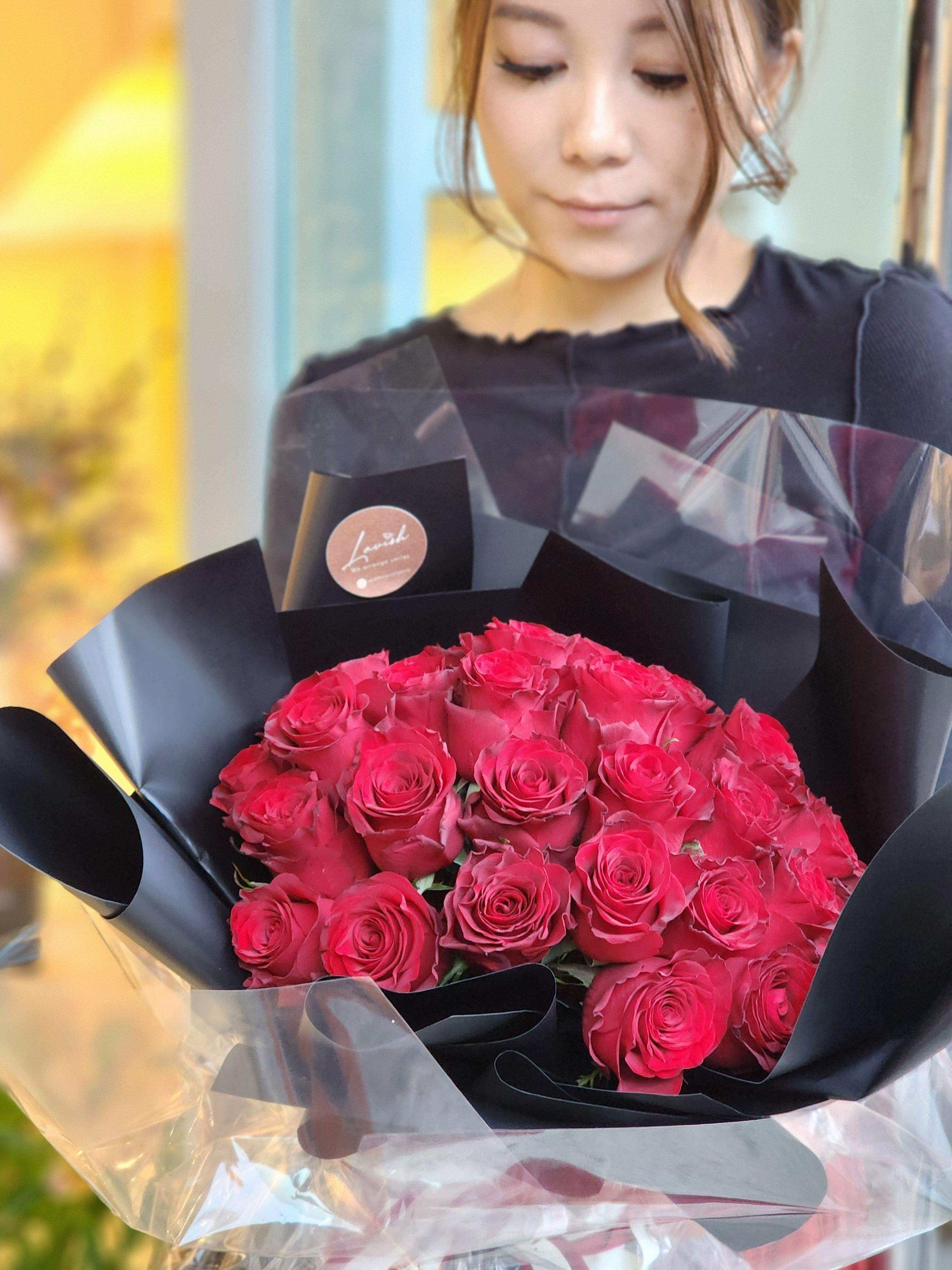 Rouge - Red Rose Bouquet - Lavish Florist