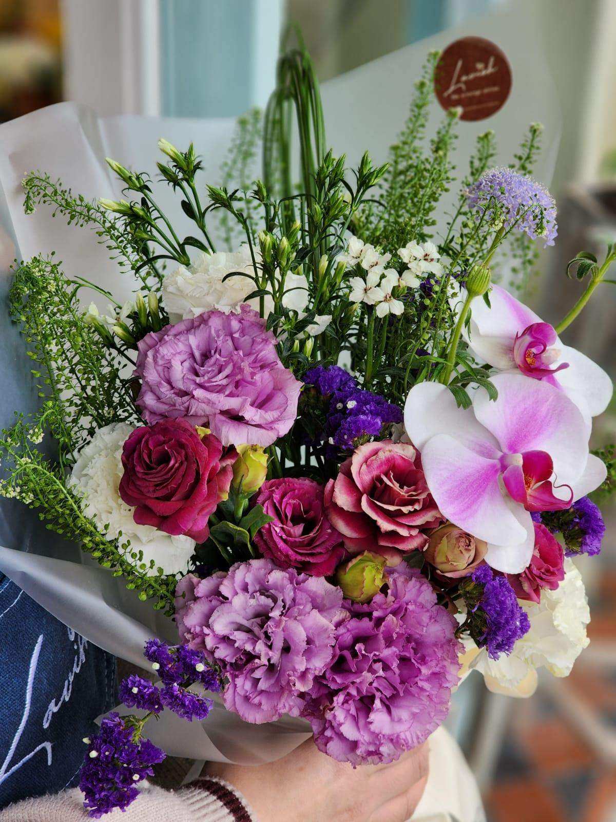 Violet Lila - Orchid Bouquet - Lavish Florist