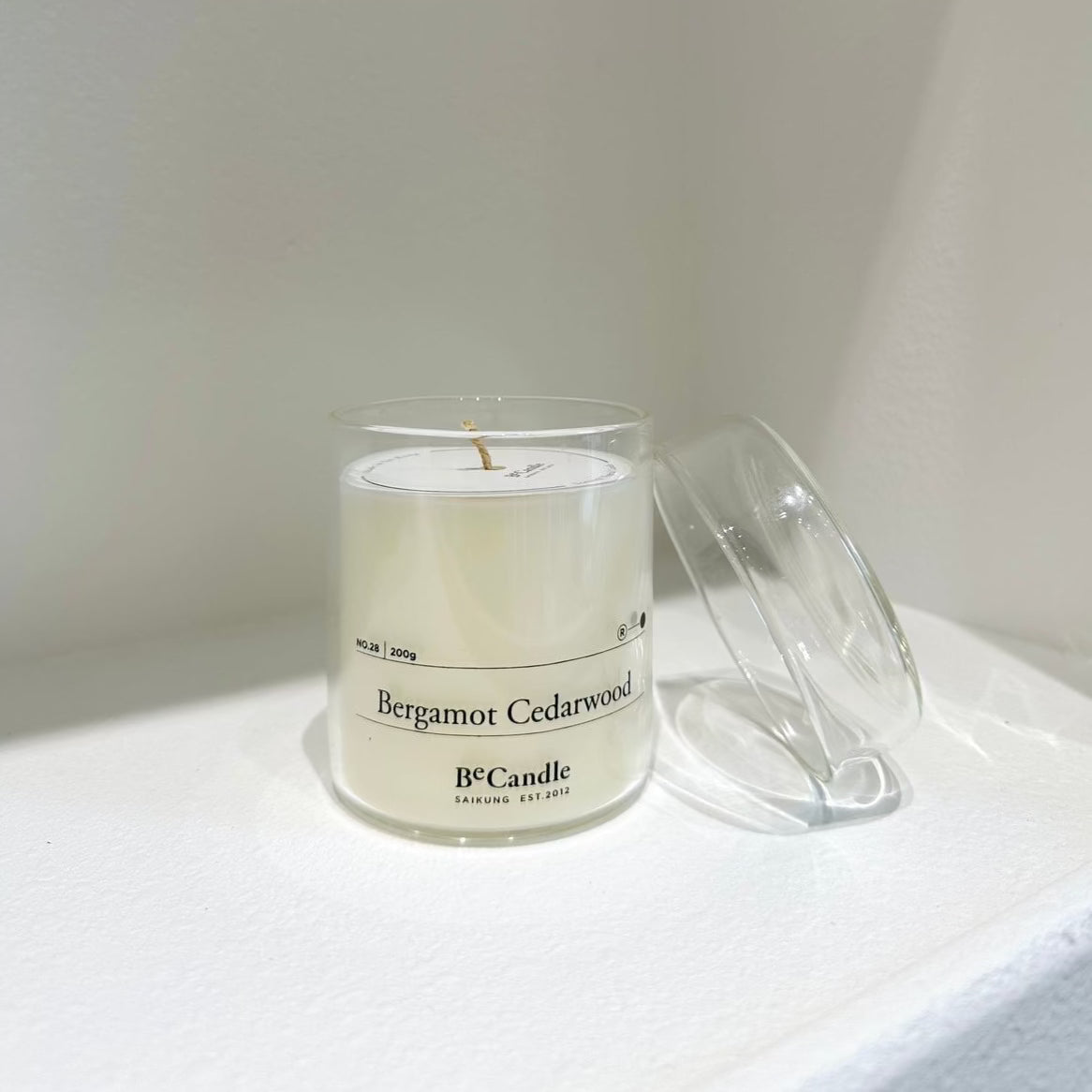 BeCandle Bergamot Cedarwood Scented Candle 200g - No.28