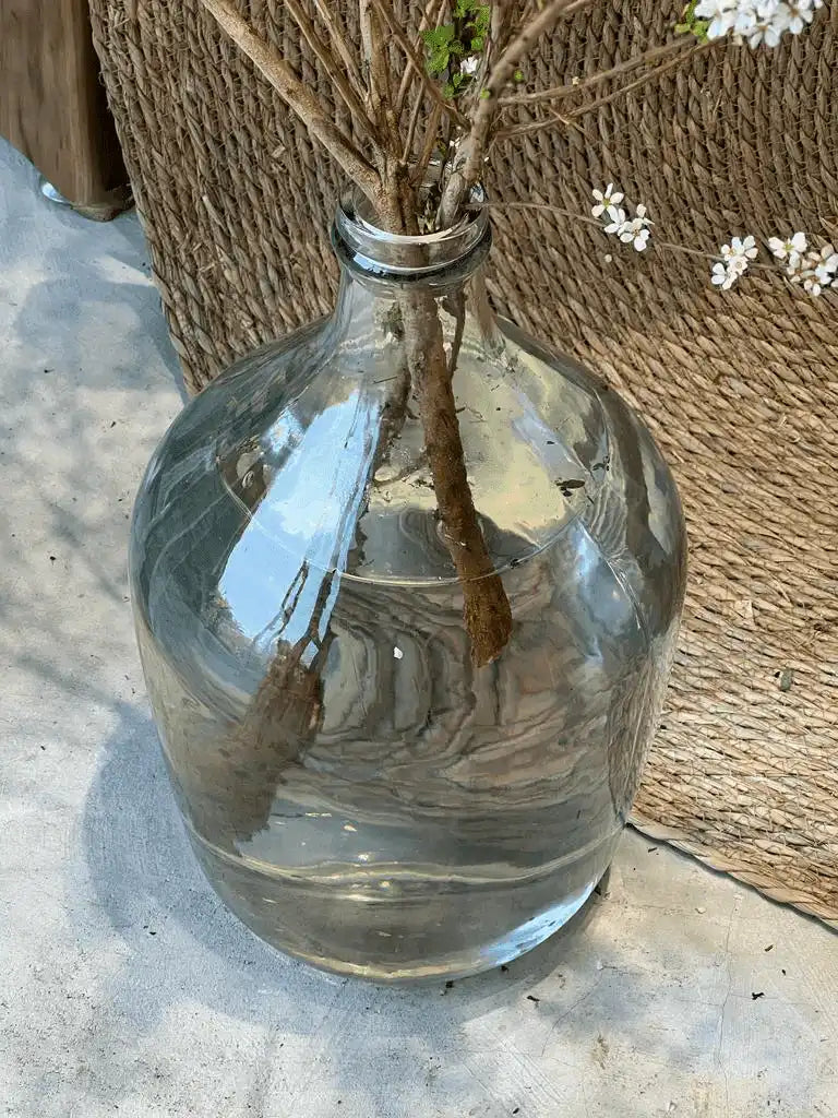 Large glass vase