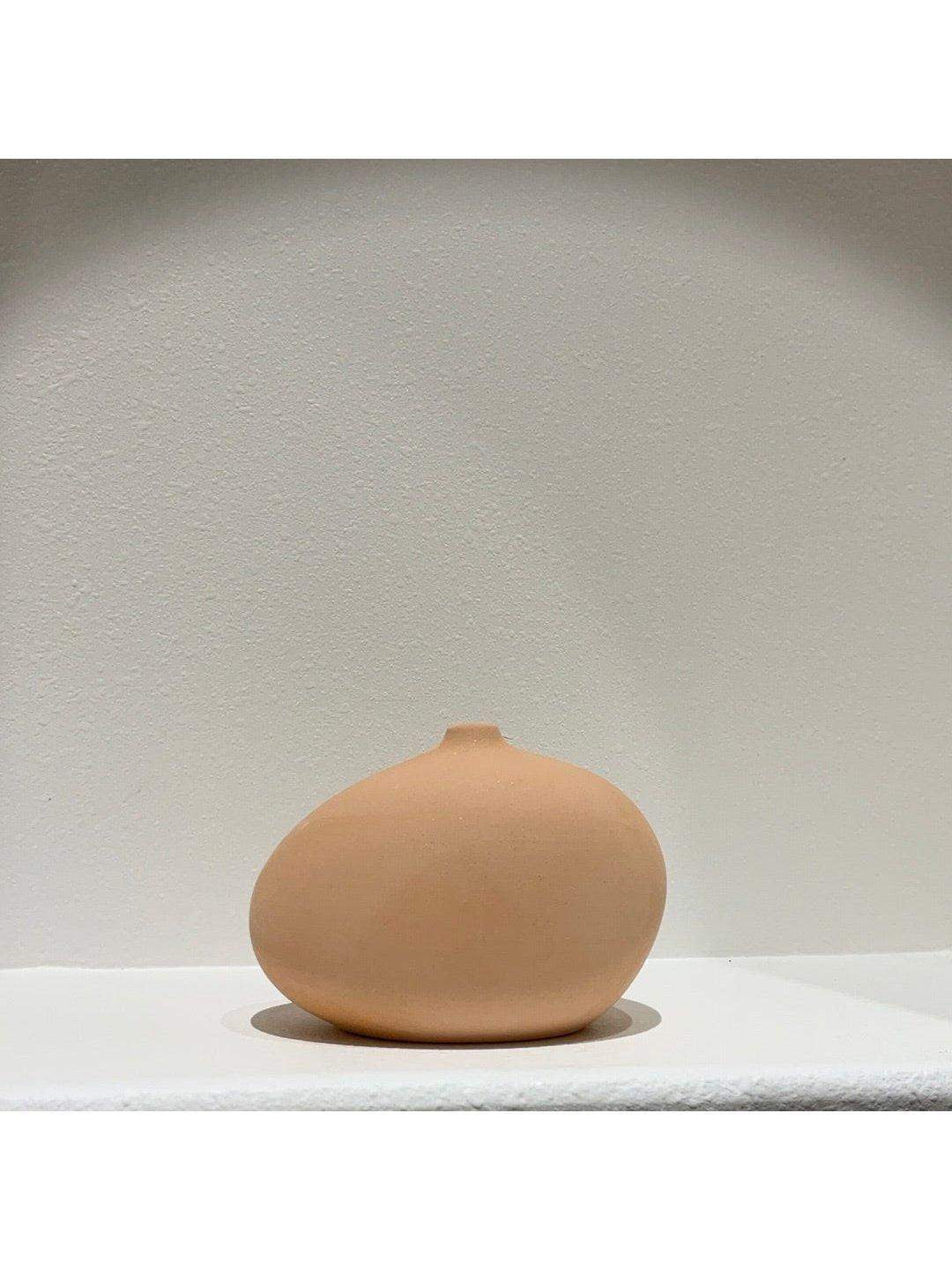 Vase - Matt Peach Minimalist Vase