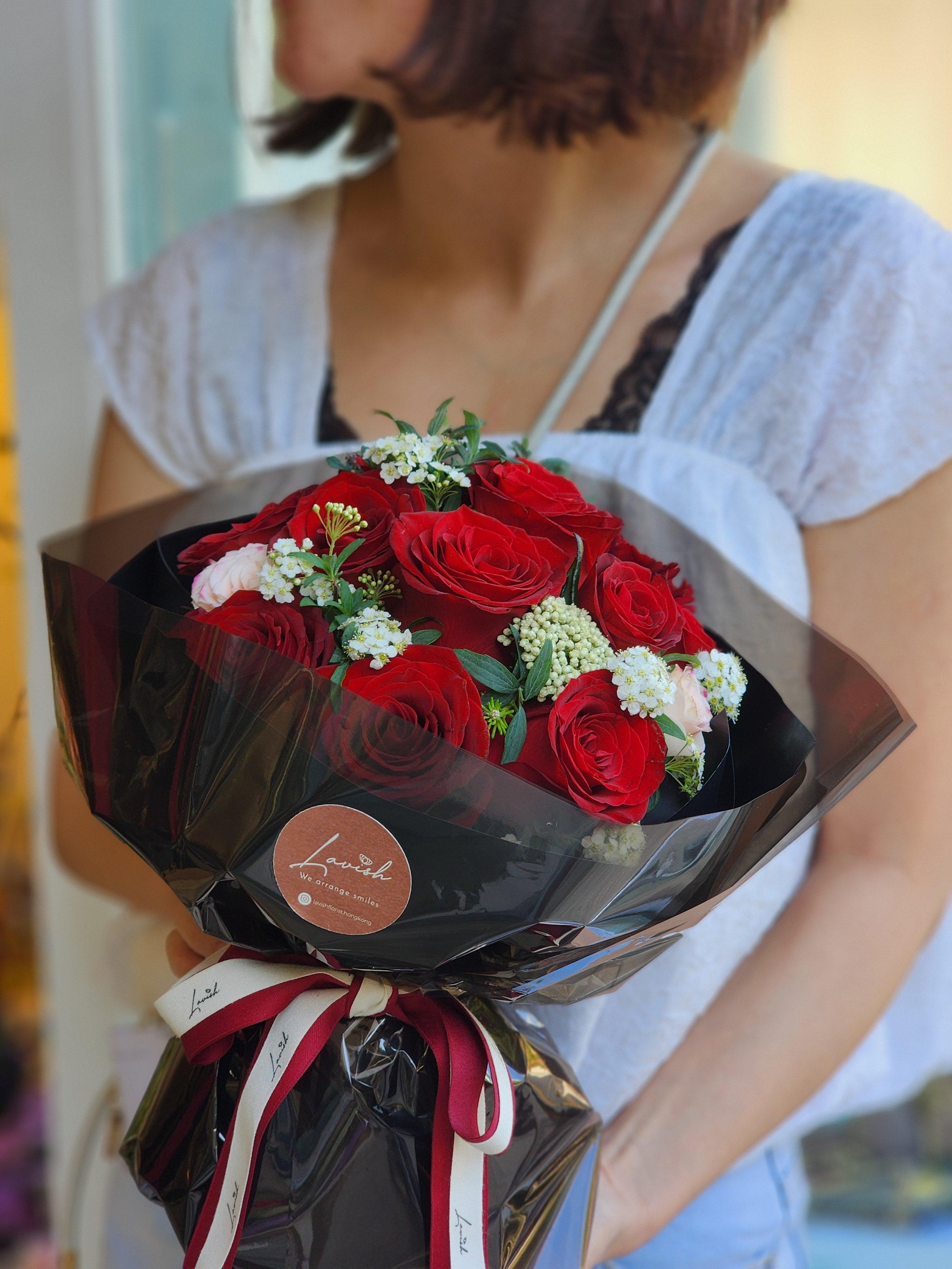 Ballon - Red Rose Bouquet