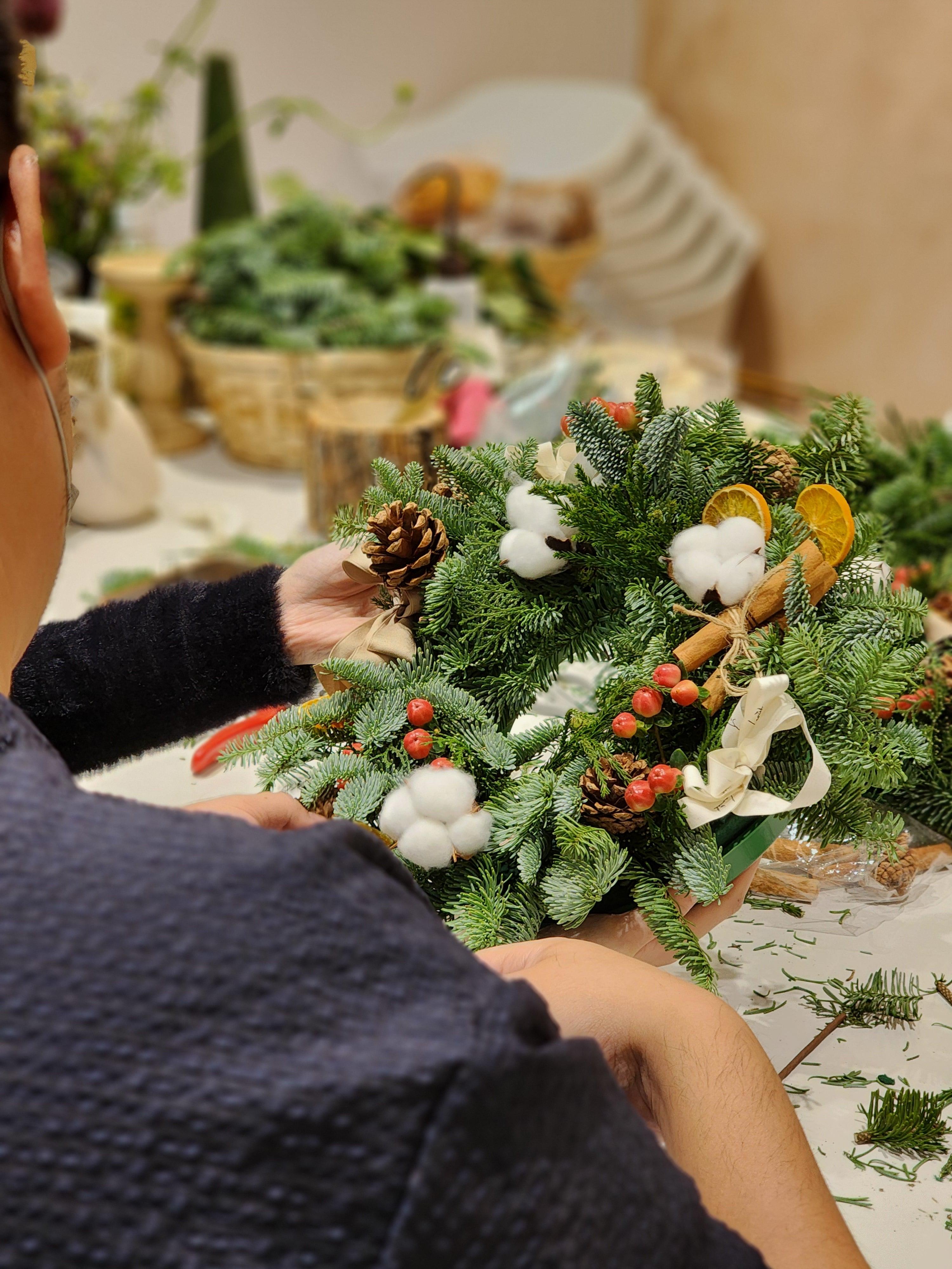 Lavish Christmas Wreath WORKSHOP - Lavish Florist