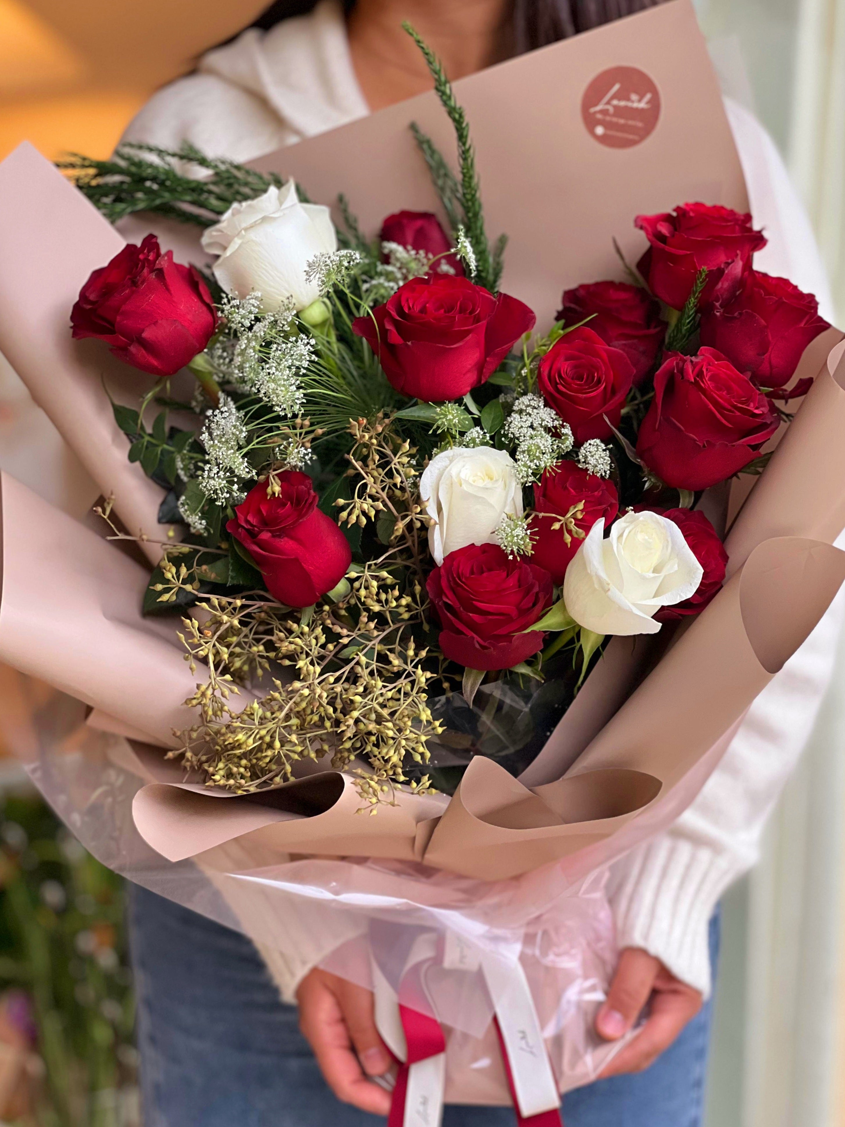 Lavish Classic - Red Rose Bouquet