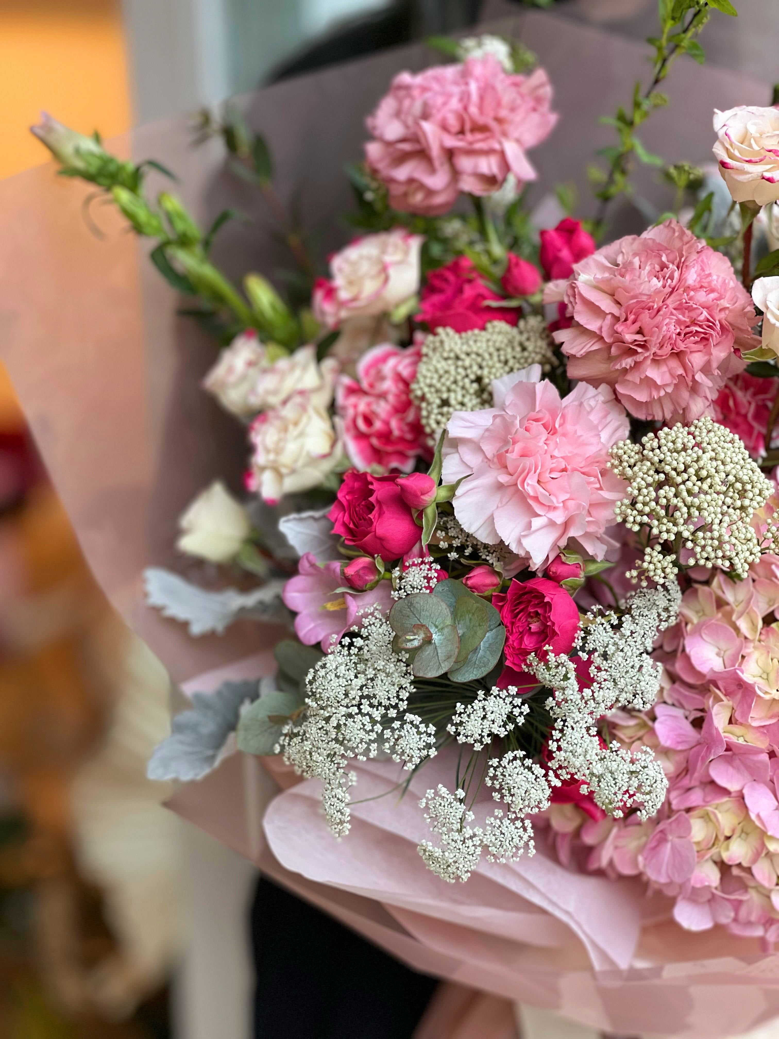 Marina Pink - Hydrangeas Bouquet