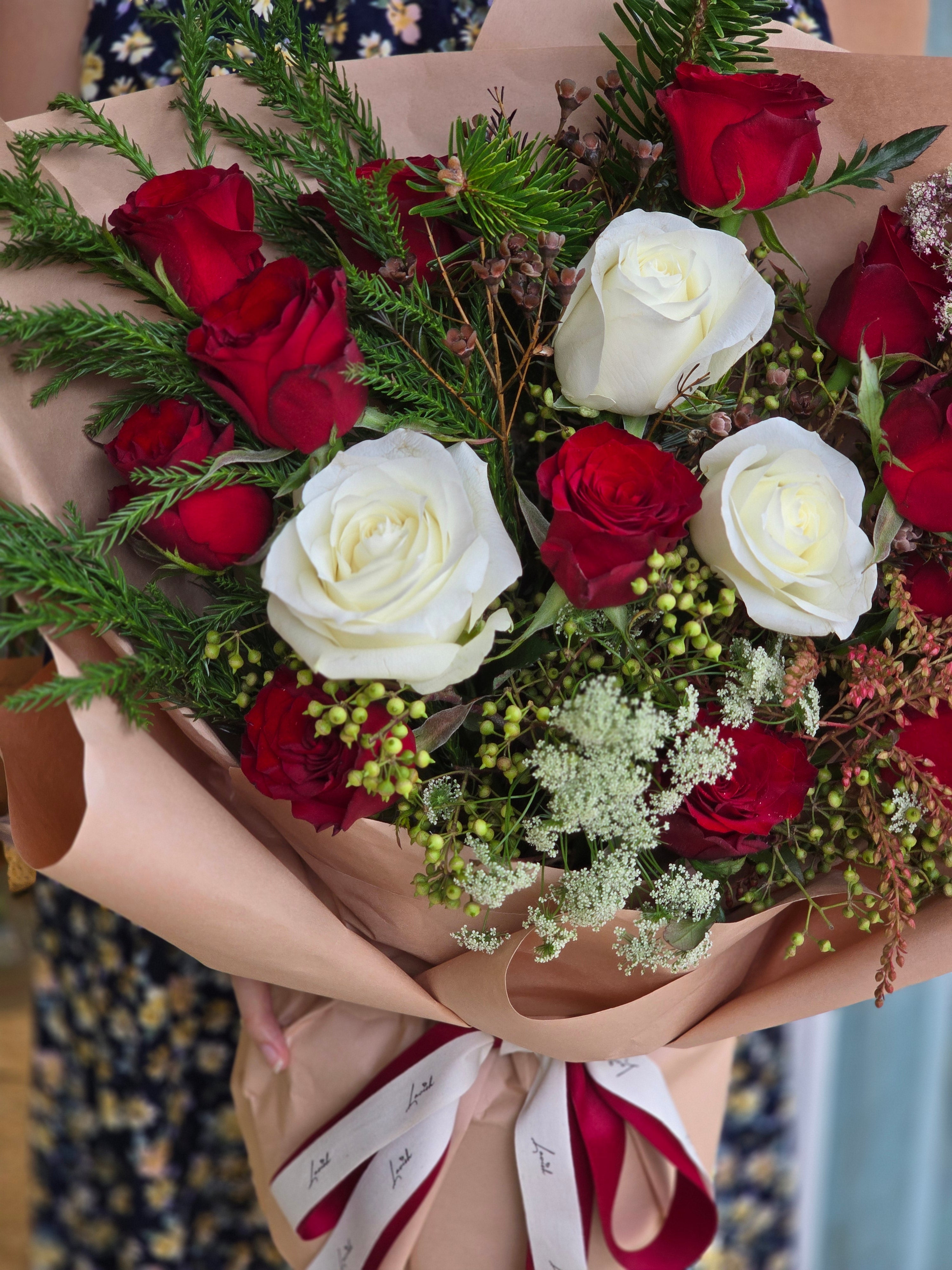 Lavish Classic - Red Rose Bouquet