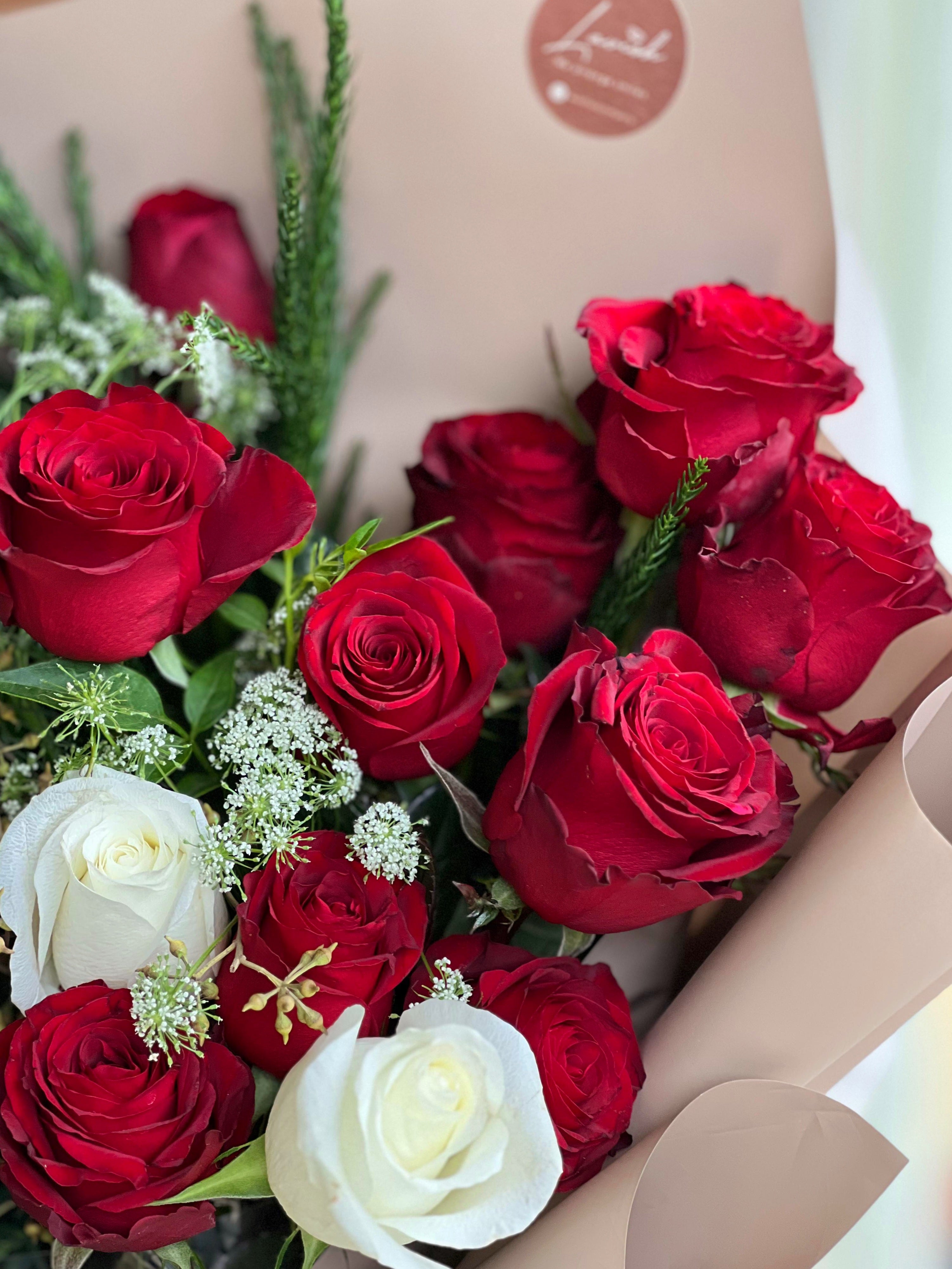 Lavish Classic - Red Rose Bouquet