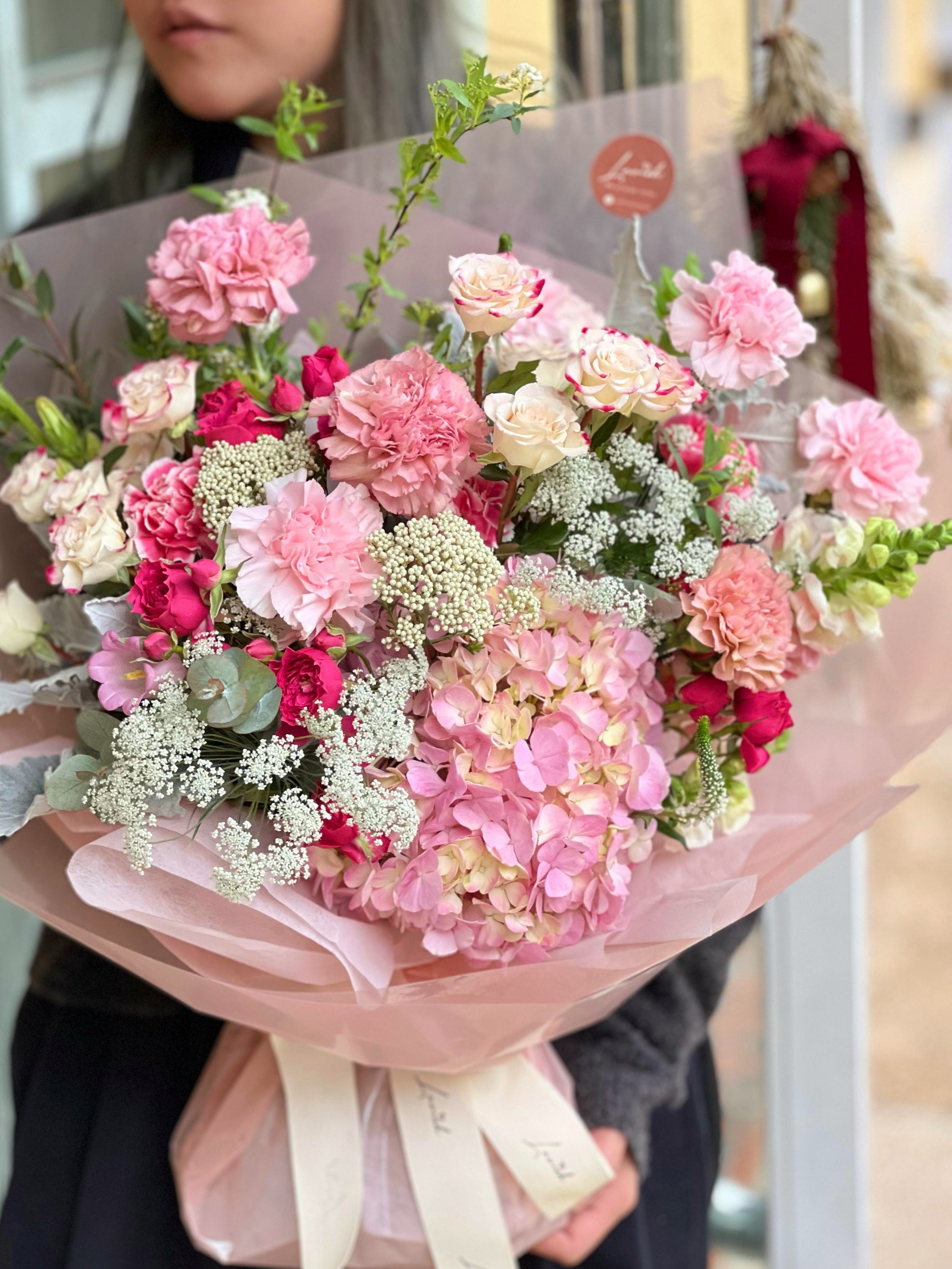 Marina Pink - Hydrangeas Bouquet