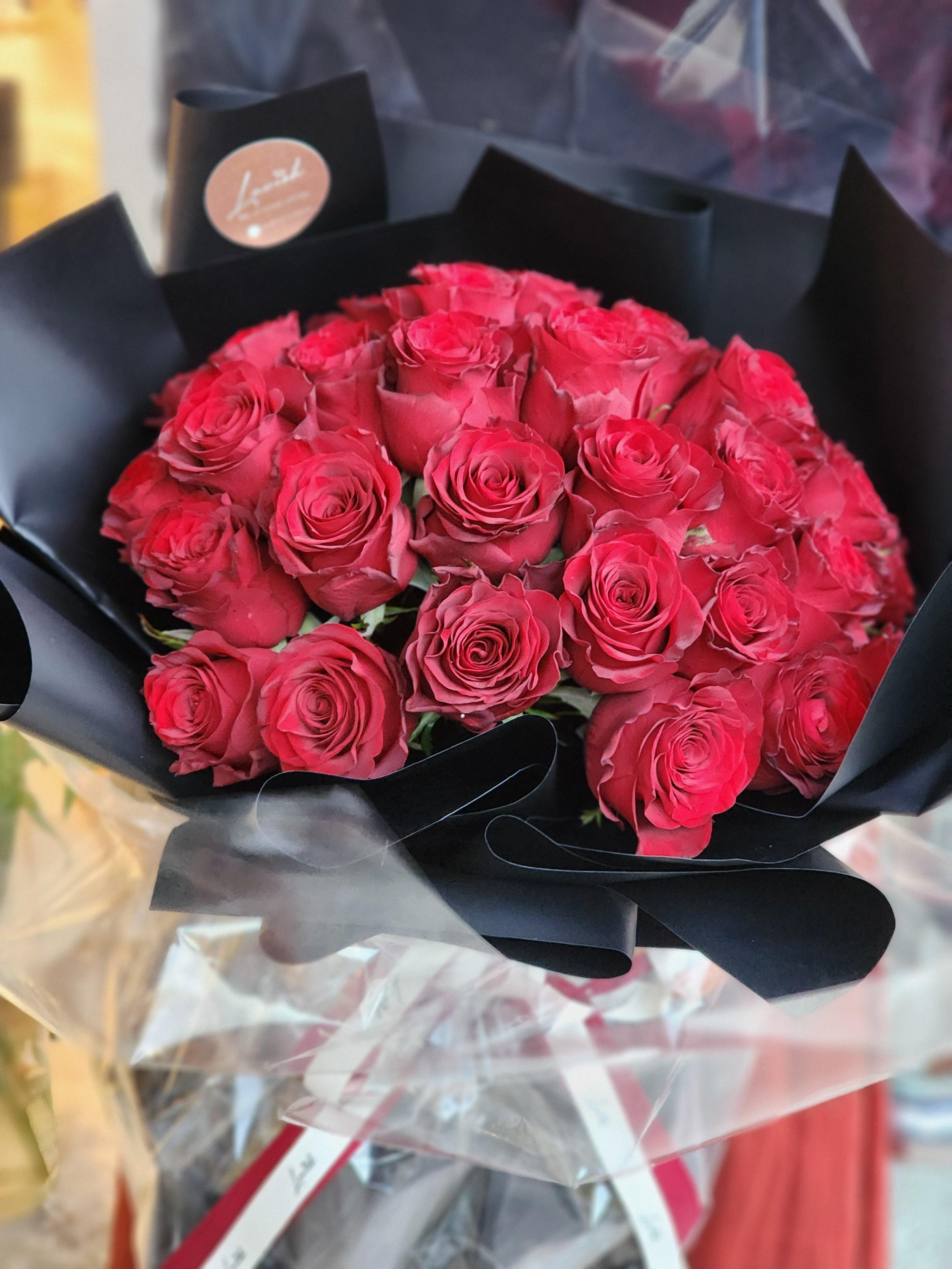 Rouge - Red Rose Bouquet - Lavish Florist