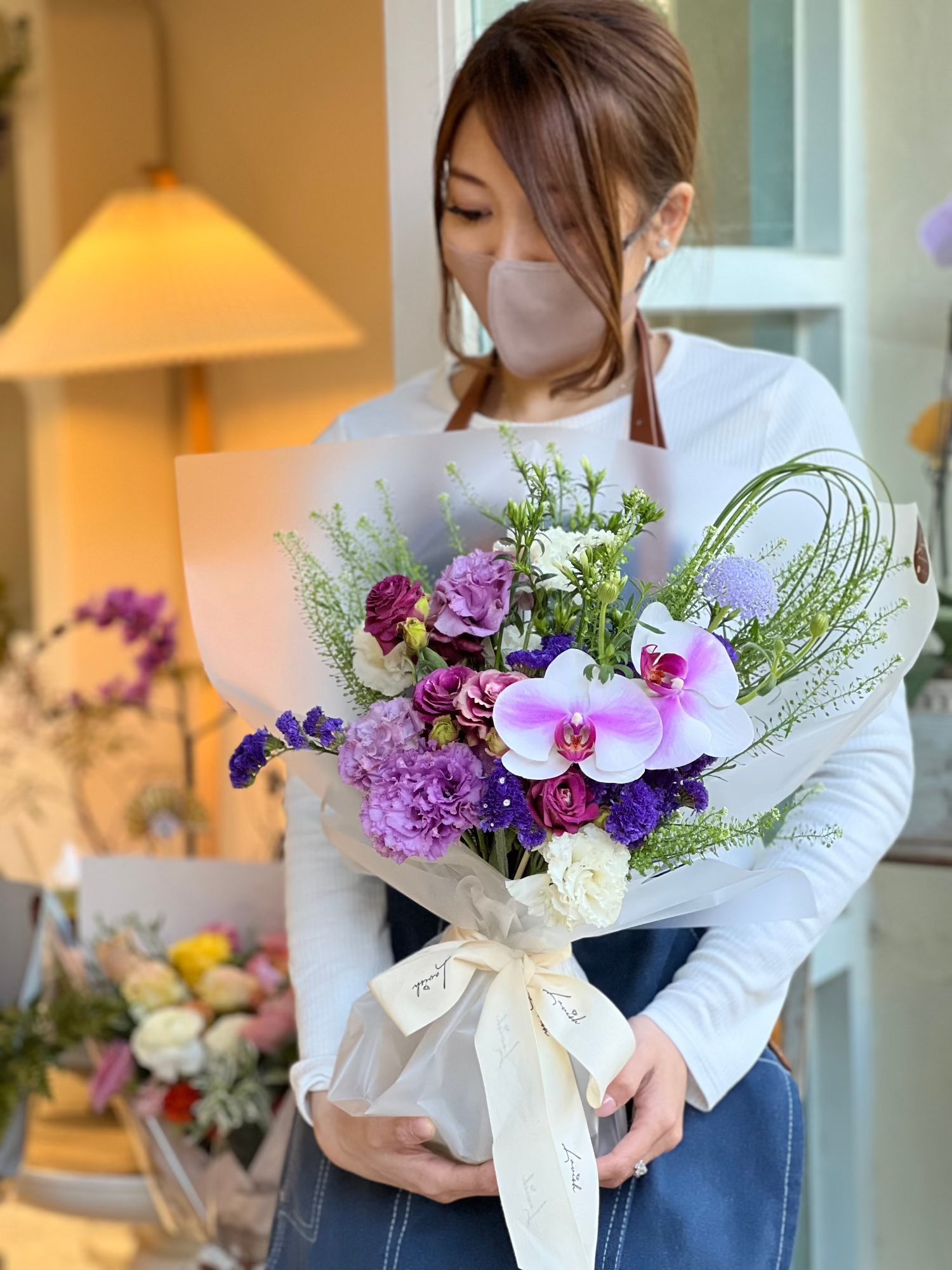 Violet Lila - Orchid Bouquet - Lavish Florist