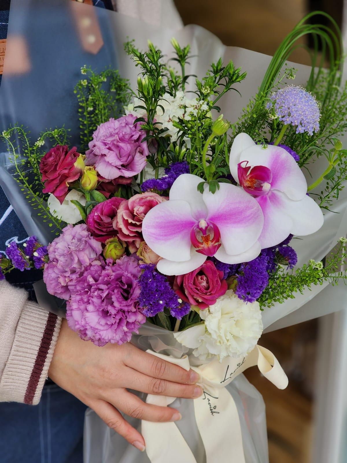 Violet Lila - Orchid Bouquet - Lavish Florist