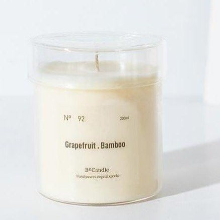 BeCandle Grapefruit Bamboo Scented Candle 200g - no.92