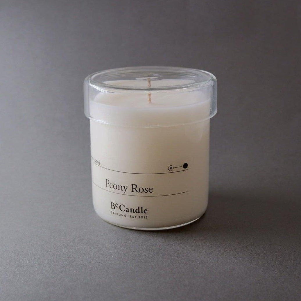 BeCandle Peony Rose Scented Candle 200g - No. 01