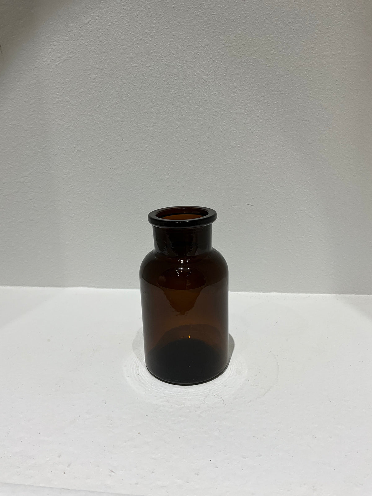 Vase - wide dark glass jar
