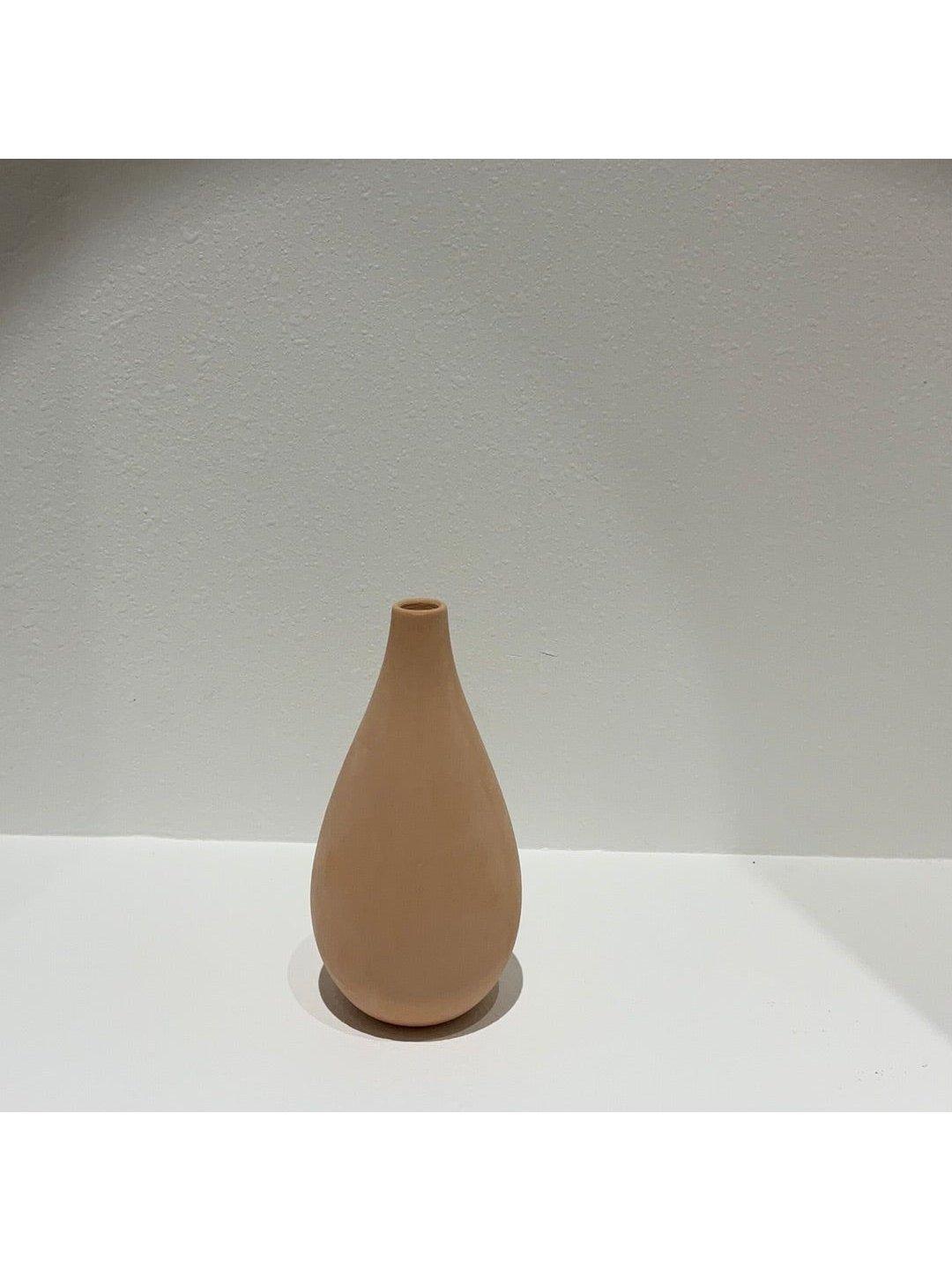 Vase - Matt Peach Minimalist Vase